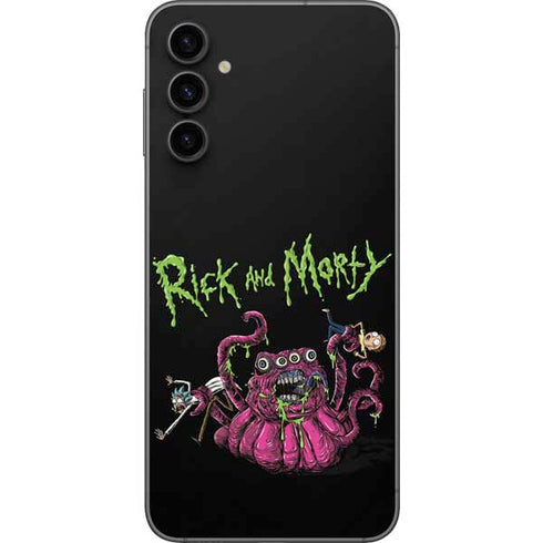 Adult Swim Rick and Morty Tentacle Attack Galaxy A14 5G Skin